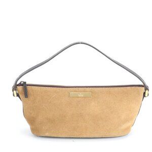 Gucci 039 Leather Handbag Pouch Tote Brown